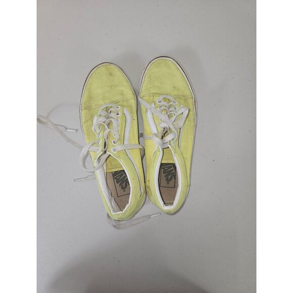 Vans Women's Color Theory Old Skool Shoes Neon Bright Yellow Size 8 US - Picture 7 of 9
